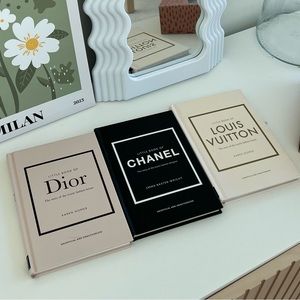 Set of 3: Chanel, Dior & Louis Vuitton books (new)